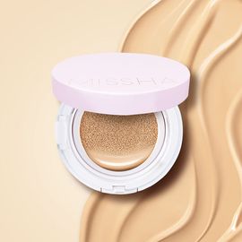 MISSHA Magic Cushion Cover Lasting 15g SPF50+ PA+++ Wrinkle Improvement, Brightening & UV Protection Cushion Foundation _ Made in Korea